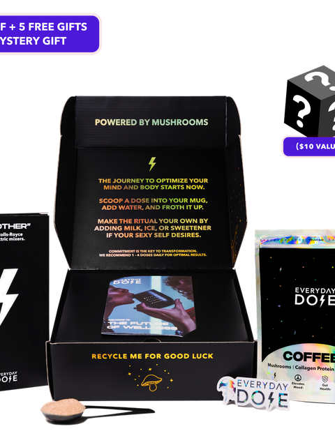 Everyday Dose 30 Servings of Mushroom Coffee + FREE Starter Kit (83% OFF + Mystery Gift Special) On Sale