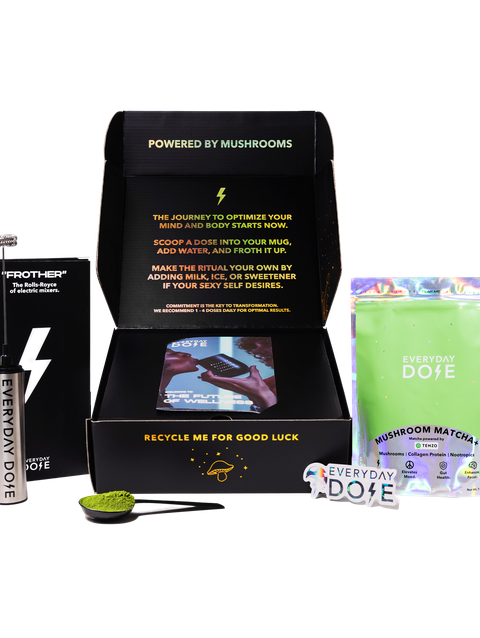 Everyday Dose 30 Servings of Mushroom Matcha + FREE Starter Kit For Sale